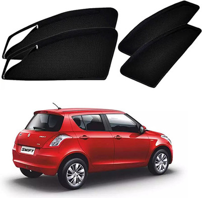 RAKRISH Rear Window, Side Window Sun Shade For Maruti Suzuki Swift(Black)