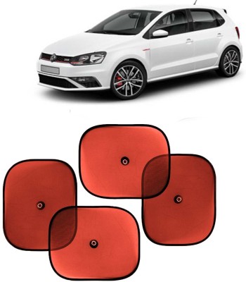 Kingsway Side Window, Rear Window, Dashboard, Sun Roof, Windshield Sun Shade For Volkswagen Polo GT(Red)