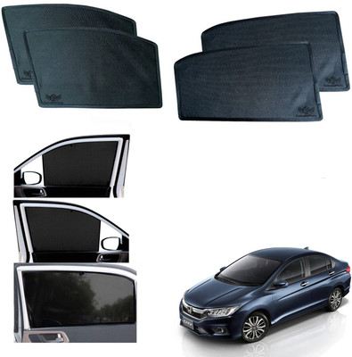 CuboDePlato Side Window Sun Shade For Honda City(Black)