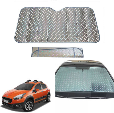 AUTO PEARL Dashboard, Windshield Sun Shade For Fiat Avventura(Grey)