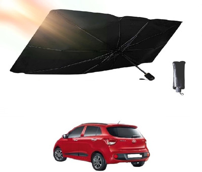 ROSHNEER ENTERPRISES Windshield Sun Shade For Hyundai Grand i10(Black)