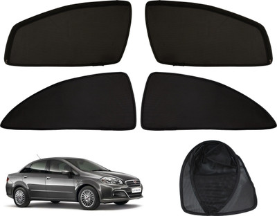 MAGNET Side Window Sun Shade For Fiat Linea Classic(Black)