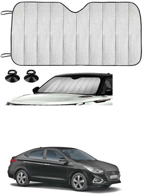 GONAMA Rear Window Sun Shade For Hyundai Verna(Silver)