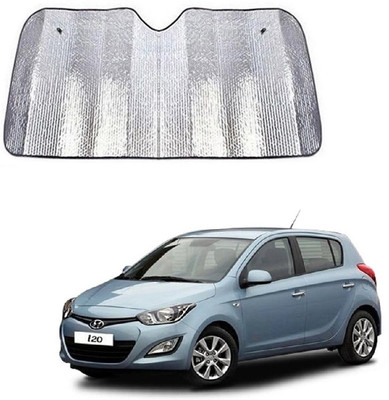 SPREADX Windshield Sun Shade For Hyundai i20(Silver)