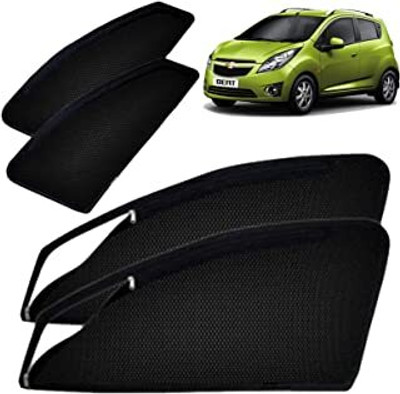 HARKRISH Side Window Sun Shade For Chevrolet Beat(Black)