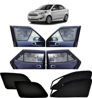 DreamRow Side Window Sun Shade For Ford Figo Aspire(Black)