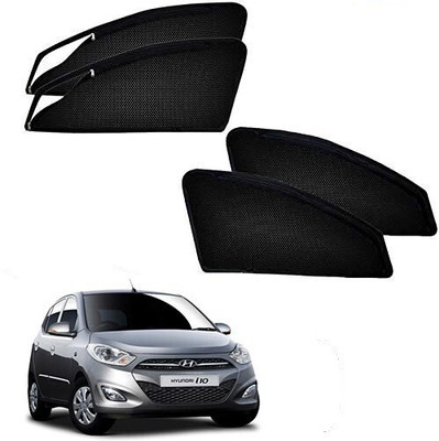 RAKRISH Rear Window, Side Window Sun Shade For Hyundai i10(Black)