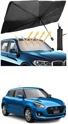 XZRTZ Windshield Sun Shade For Maruti Suzuki Alto 800(Black)