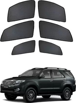 RAKRISH Rear Window, Side Window Sun Shade For Toyota Fortuner Old(Black)