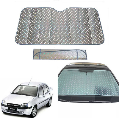 AUTO PEARL Dashboard, Windshield Sun Shade For Ford Ikon(Grey)