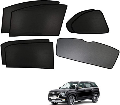 KOZDIKO Side Window, Rear Window Sun Shade For Hyundai Alcazar(Black)
