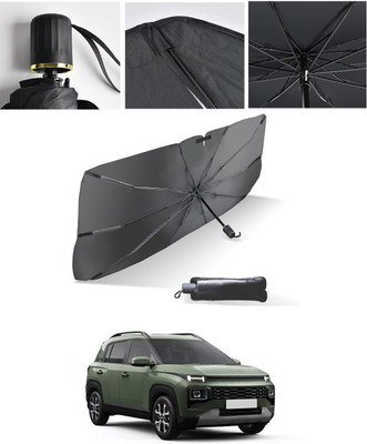 AYW Windshield Sun Shade For Nissan Evalia(Black, Silver)