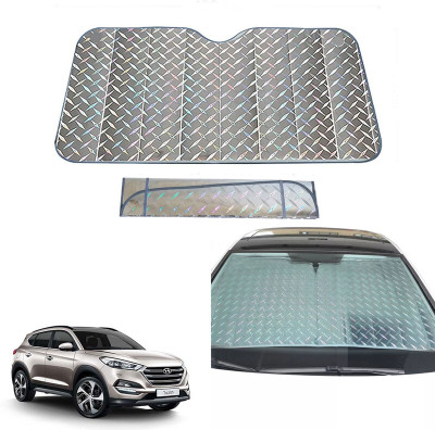 AUTO PEARL Dashboard, Windshield Sun Shade For Hyundai Tucson(Grey)