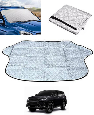 monolive Windshield Sun Shade For Toyota Universal For Car(Silver)
