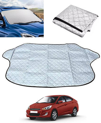 monolive Windshield Sun Shade For Hyundai Verna(Silver)