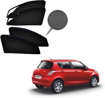 RAKRISH Rear Window, Side Window Sun Shade For Maruti Suzuki New Swift(Black)