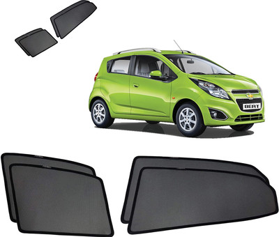 RAKRISH Rear Window, Side Window Sun Shade For Chevrolet Beat(Black)