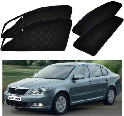 RAKRISH COLLECTION Rear Window, Side Window Sun Shade For Skoda Laura(Black)