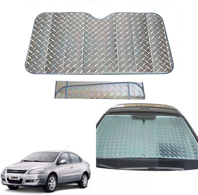 AUTO PEARL Dashboard, Windshield Sun Shade For Daewoo Cielo(Grey)