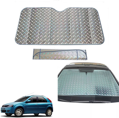 AUTO PEARL Dashboard, Windshield Sun Shade For Mahindra Verito Vibe(Grey)
