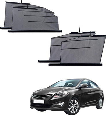 SS Zeeber Side Window Sun Shade For Hyundai Verna(Black)
