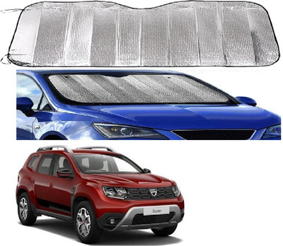 ROSHNEER ENTERPRISES Windshield Sun Shade For Renault Duster(Silver)