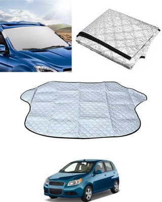 AYW Windshield Sun Shade For Chevrolet Aveo(Silver)