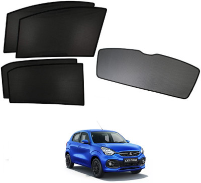 AuTO ADDiCT Side Window, Rear Window Sun Shade For Maruti Suzuki Celerio(Black)