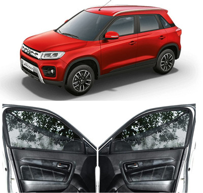 GATIMAN Rear Window, Side Window Sun Shade For Maruti Suzuki Vitara Brezza(Black)