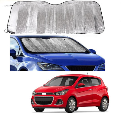 ROSHNEER ENTERPRISES Windshield Sun Shade For Chevrolet Spark(Silver)