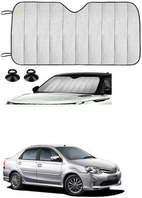 GONAMA Rear Window Sun Shade For Toyota Etios(Silver)