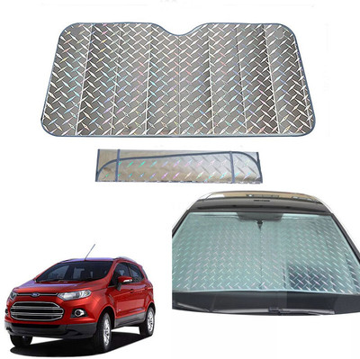 AUTO PEARL Dashboard, Windshield Sun Shade For Ford Ecosport(Grey)