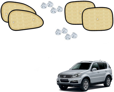 Automotive Prist Side Window Sun Shade For SsangYong Rexton(Beige)