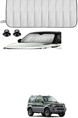 GONAMA Rear Window Sun Shade For Maruti Suzuki Universal For Car(Silver)