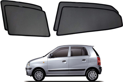 RAKRISH Rear Window, Side Window Sun Shade For Hyundai Santro Xing(Black)