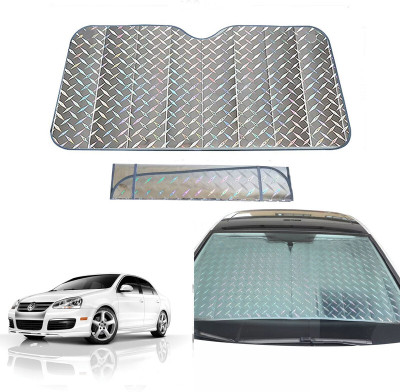 AUTO PEARL Dashboard, Windshield Sun Shade For Volkswagen Jetta(Grey)