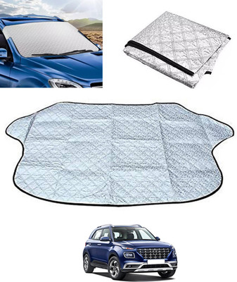 monolive Windshield Sun Shade For Hyundai Venue(Silver)