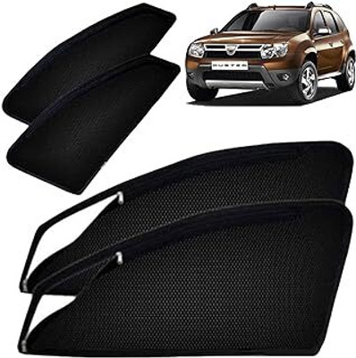 Crc Side Window Sun Shade For Renault Duster(Black)