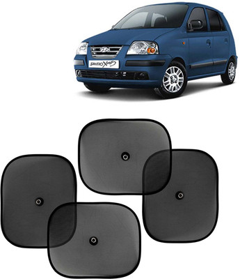 Kingsway Side Window, Rear Window, Windshield Sun Shade For Hyundai Santro Xing(Black)