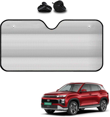 COSMOGEAR Windshield, Dashboard, Rear Window Sun Shade For Hyundai Creta(Silver)