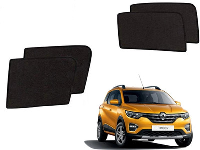 AUTO PEARL Side Window Sun Shade For Renault Triber(Black)