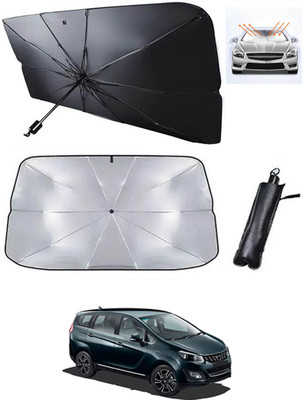 MATIES Windshield Sun Shade For Mahindra Marazzo(Black, Silver)