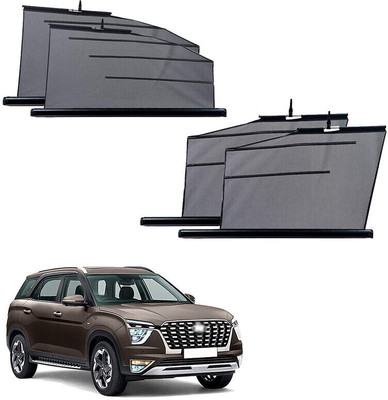 SS FOR YOUR SMART NEEDS Side Window Sun Shade For Hyundai Alcazar(Black)