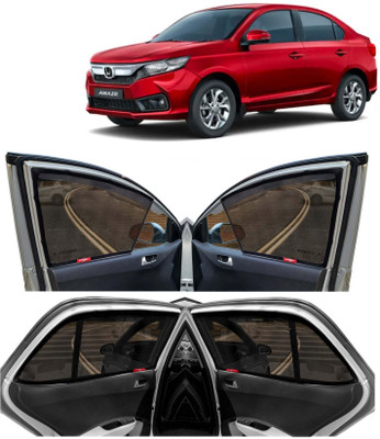 Kingsway Side Window, Rear Window Sun Shade For Honda Amaze(Black)