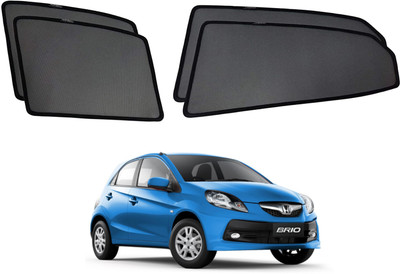 RAKRISH Rear Window, Side Window Sun Shade For Honda Brio(Black)