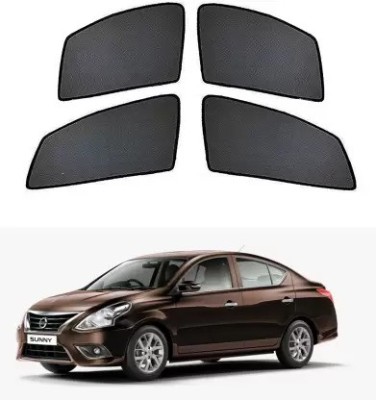 RAKRISH Rear Window, Side Window Sun Shade For Nissan Sunny(Black)