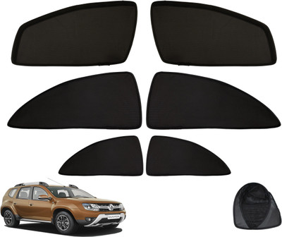 Tech Auto Side Window Sun Shade For Renault Duster(Black)