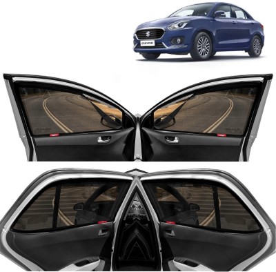 Kingsway Side Window, Rear Window Sun Shade For Maruti Suzuki Swift Dzire(Black)