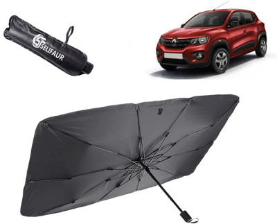 Selifaur Dashboard, Rear Window, Sun Roof, Windshield Sun Shade For Renault Kwid(Black)