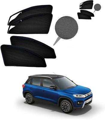 RAKRISH Rear Window, Side Window Sun Shade For Maruti Suzuki Vitara Brezza(Black)